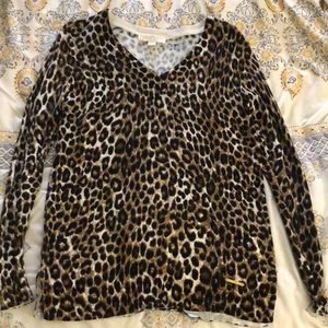 Michael Kors Leopard Print Sweater